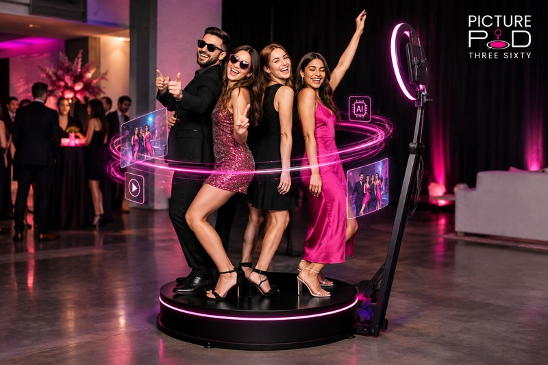 AI and 360 photo booth experience at an event in Binghamton NY